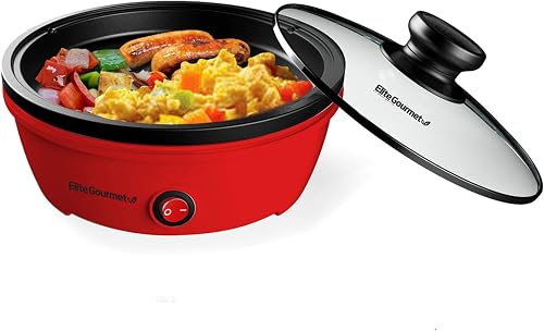 Elite Gourmet EGL-6101 Poêle électrique antiadhésive de 6…