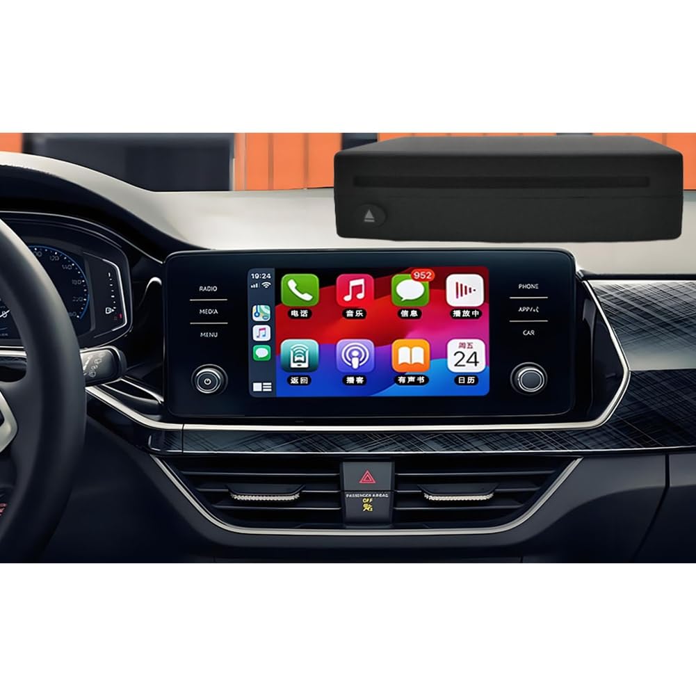Lettore CD Universale per Auto e Camion, Esterno Tramite Porta USB, Versione Aggiornata con Adattatore Audio