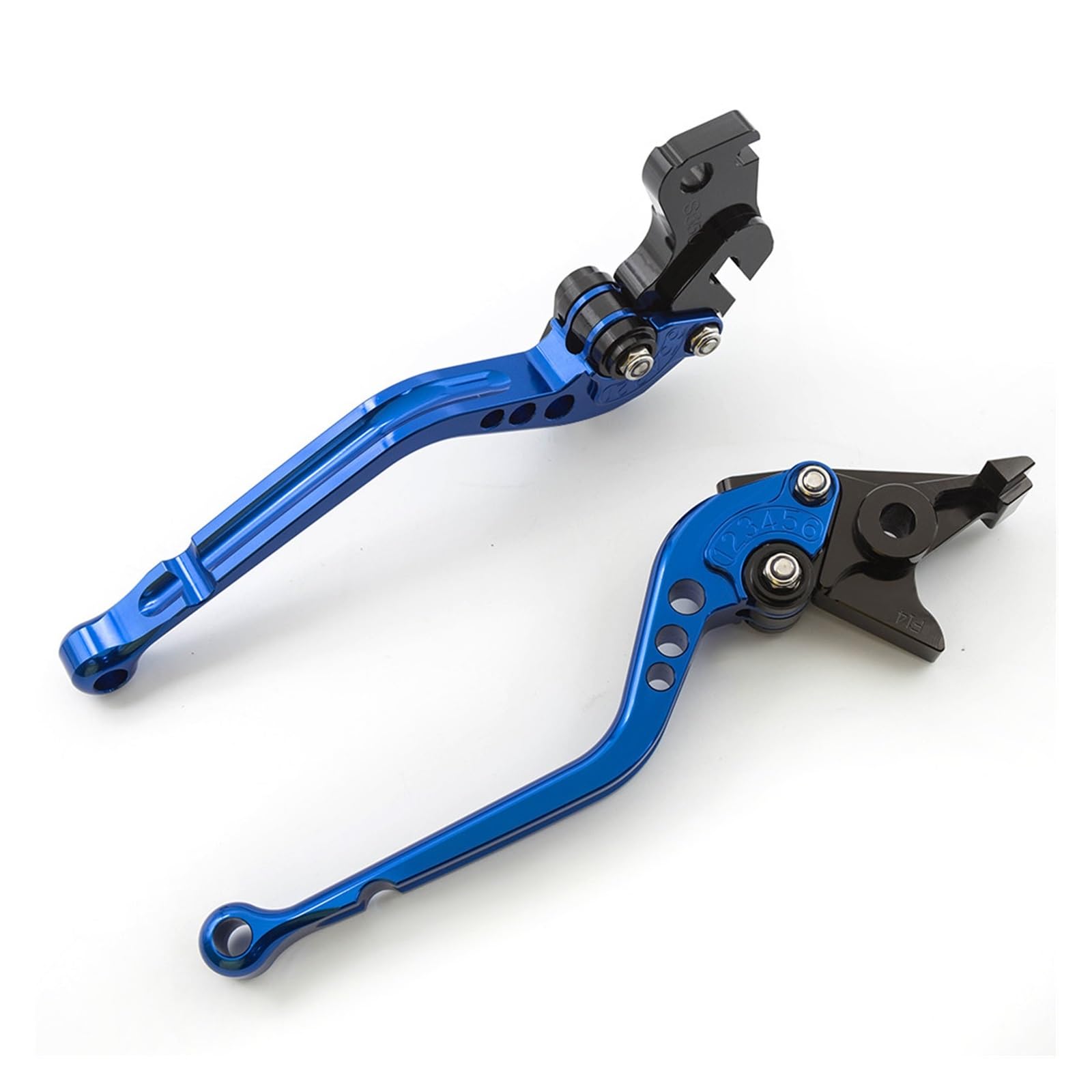 TINGYUS Motorbike Brake Lever for Kawasaki for ZX10R 2006-2015 Motorcycle Accessories Adjustable Brake Clutch Lever(177mm Blue)