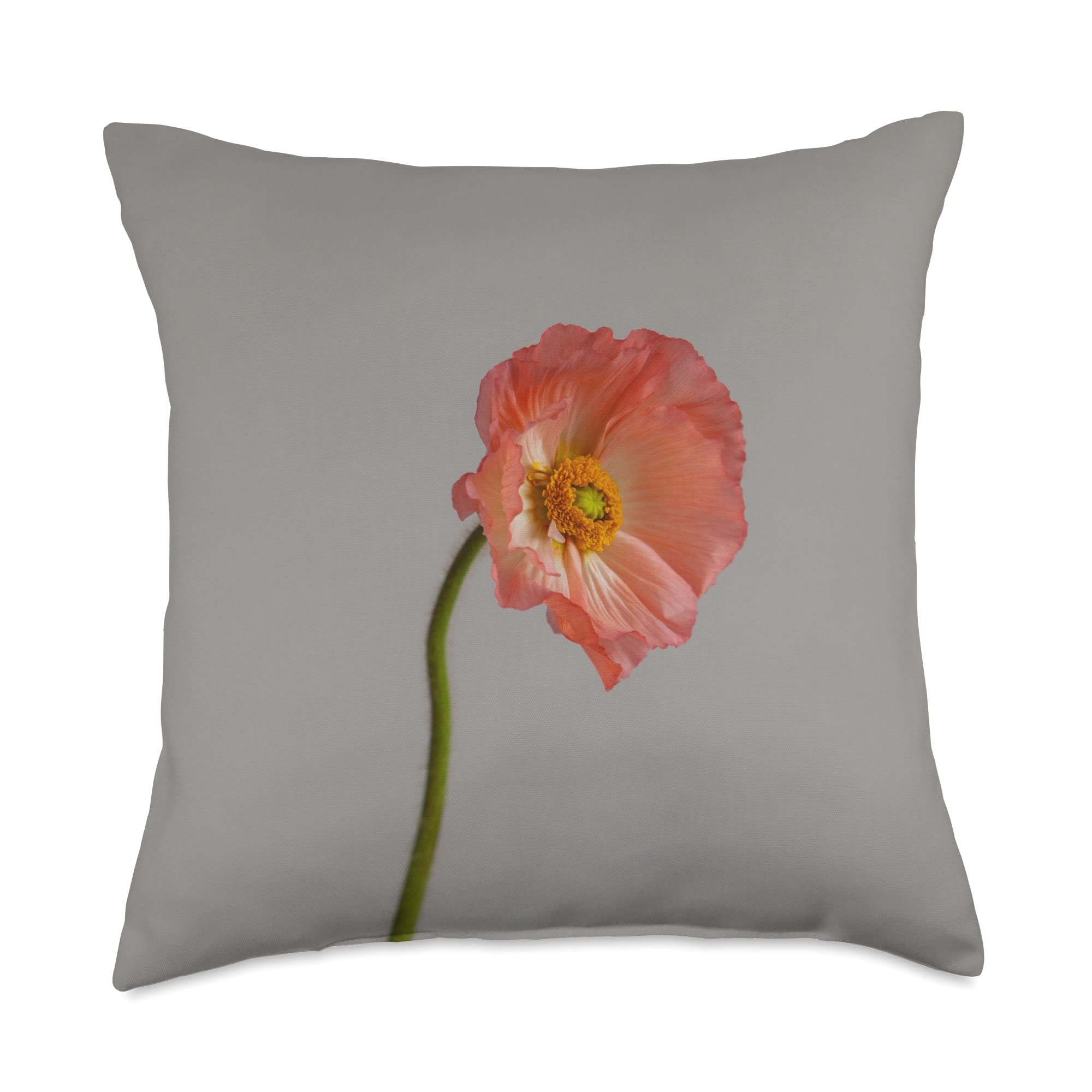 Red Nature Gift Ideas Red Poppy Flower Field Throw Pillow, 18x18, Multicolor