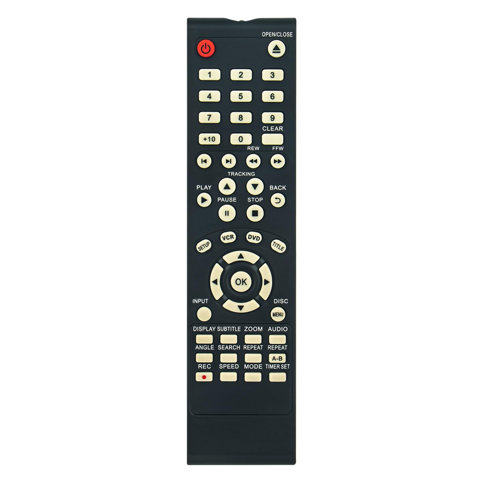 NA727UD ROLLGAN Replaced Remote Control Suitable for Philips DVD/VCR DVP3345V DVP3345V/F7 DVP3345V/17 Combo Player DVP3345V/17B DVP3345V/F7B DVP3345V/