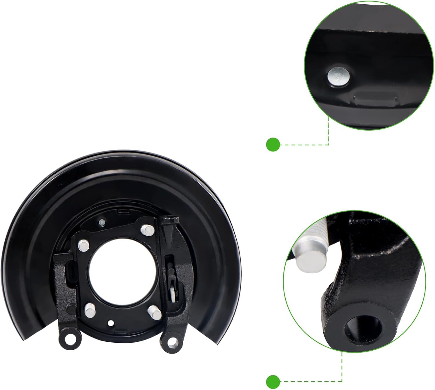 munirater Brake Backing Plate Replacement for F-250 2005-2012 Replacement for F-350 2005-2012 Replacement for F450 2005-2012