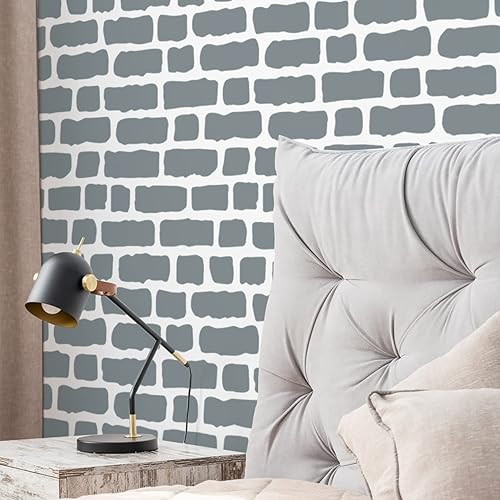 Miniatura 4 de GSS Designs - Plantilla de plantilla de ladrillo  Plantillas de pared reutilizables para pintar patrón de ladrillo grande de 16 x 24 pulgadas