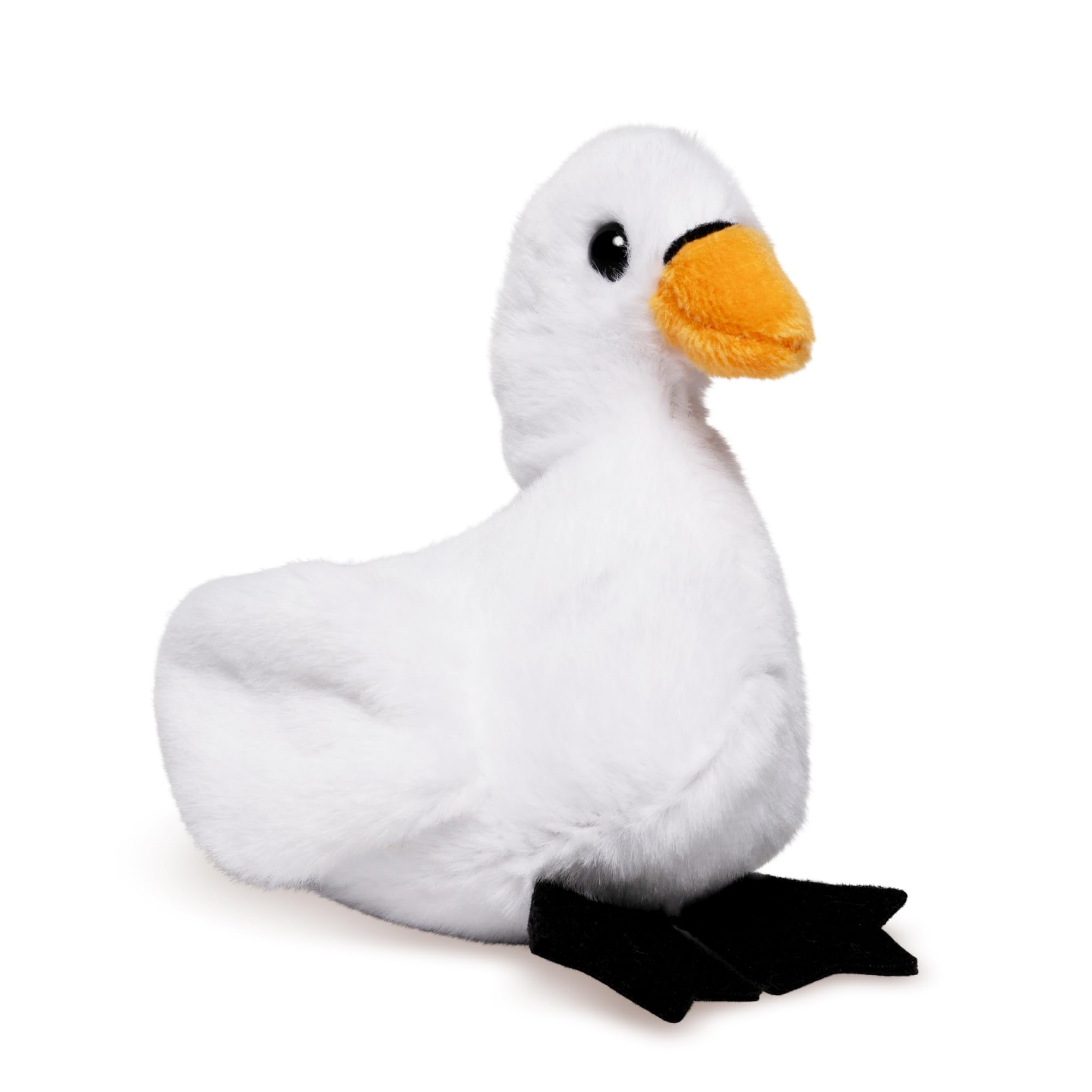 Living Nature SMOLS Swan Plush Toy | Soft Toy Gift For Kids | Naturli Eco-Friendly Plush, White