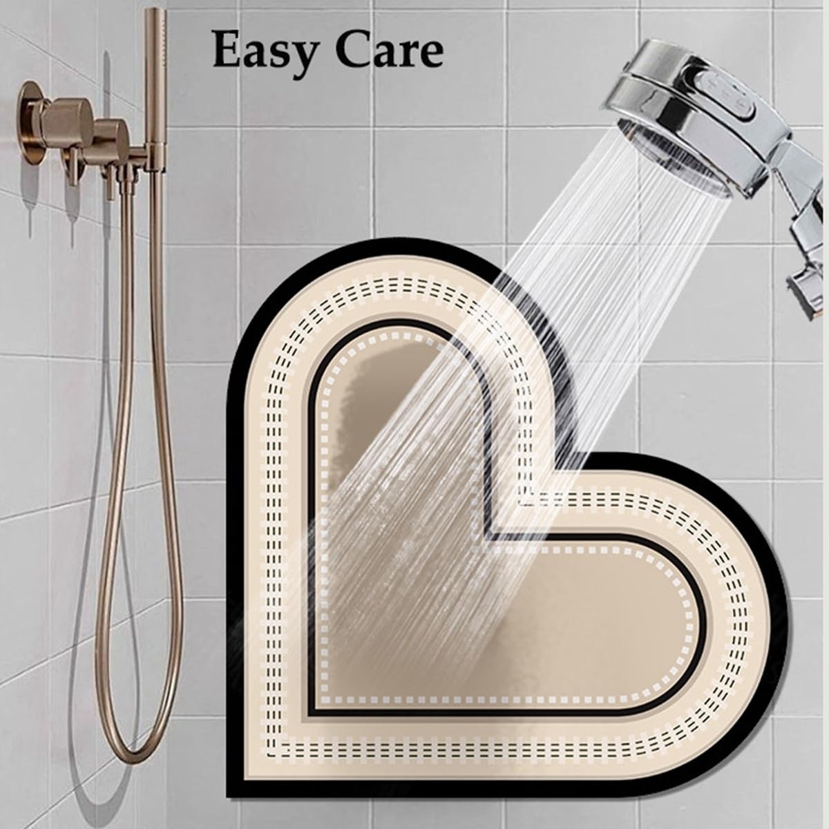 Alfombra Baño Antideslizante, Alfombras Bañera, Alfombrilla Baño Súper Absorbente, Ultra Suave y Cómoda, para Bañera, Ducha, Cuarto de Baño y Cocina(A,70x70cm)