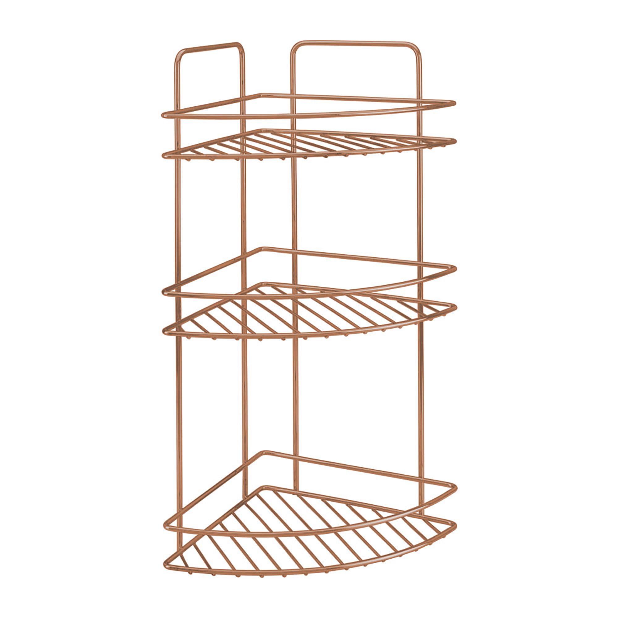 Metaltex RINCONERA 3 Alturas Reflex Copper regał narożny, metal, miedź, 23 x 23 x 53 cm