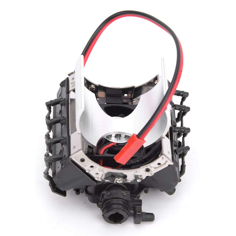 Chłodnica Symulacyjna Silnika RC do, Scx10, Silnik (BLACK)