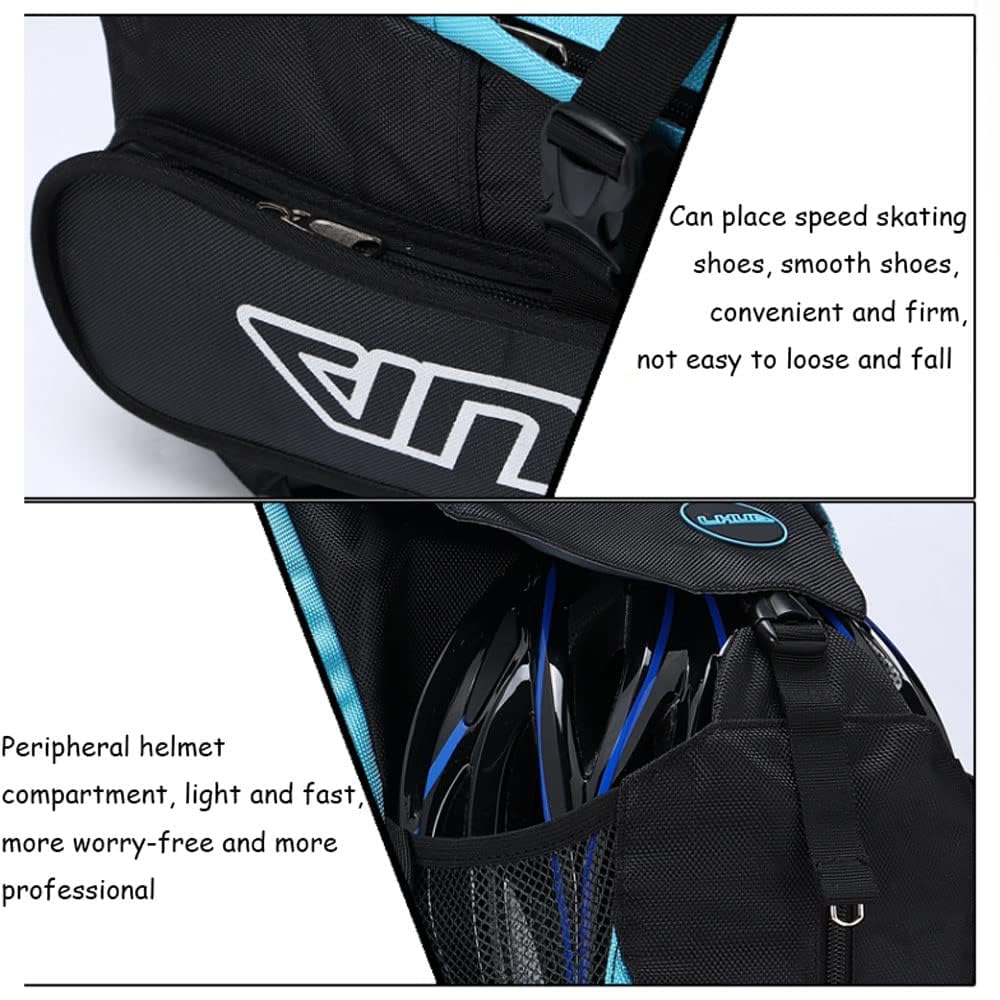 Zaino Unisex-Adulto Grande capacità, Pattini in Linea Pattini Zaino Scarpe da Skate Roller Borsa per Il Trasporto per Lo Stoccaggio Facile da trasportare Sport all'Aria Aperta,Borsa per riporre Casco