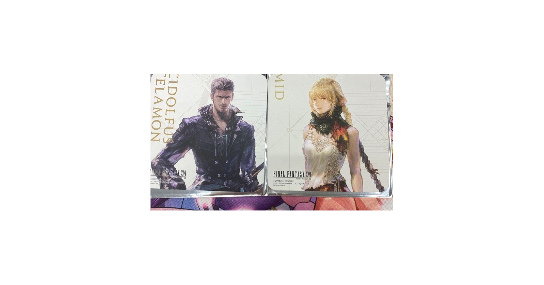 FF16 スクエニカフェコースター　クライヴセット FF16』コラボカフェが6/22より開催。特典にはコースターや