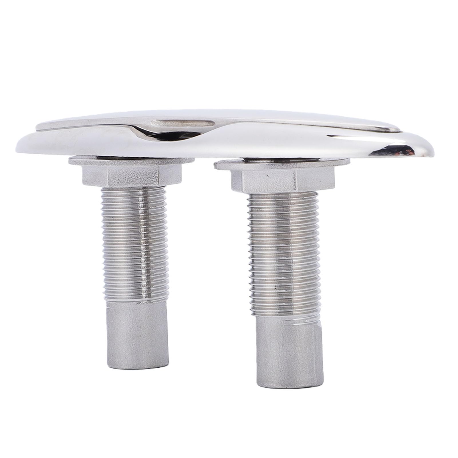 6-Zoll-Pull-Up-Klampe für Boote, bündig montierte, einziehbare Dock-Klampe aus Edelstahl mit Trägerplatte und Sicherungsmuttern. Hochglanzpolierte Pop-Up-Klampe aus 316 in