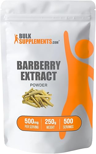 BulkSupplements. com Polvo de extracto de agracejo, suplementos de agracejo, suplemento de hierbas, sin gluten, 500 mg por porción, 250 g (8.8 oz)