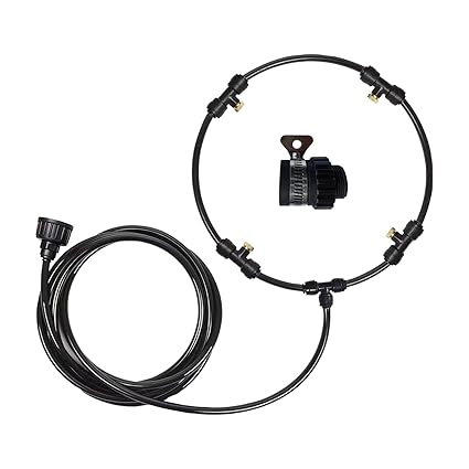 FASHIONMYDAY Outdoor Fan Misting Cooling System with Adapter PP Adapter 12inch |Home & Garden | Home Improvement | Heating, Cooling & Air | Portable Fans