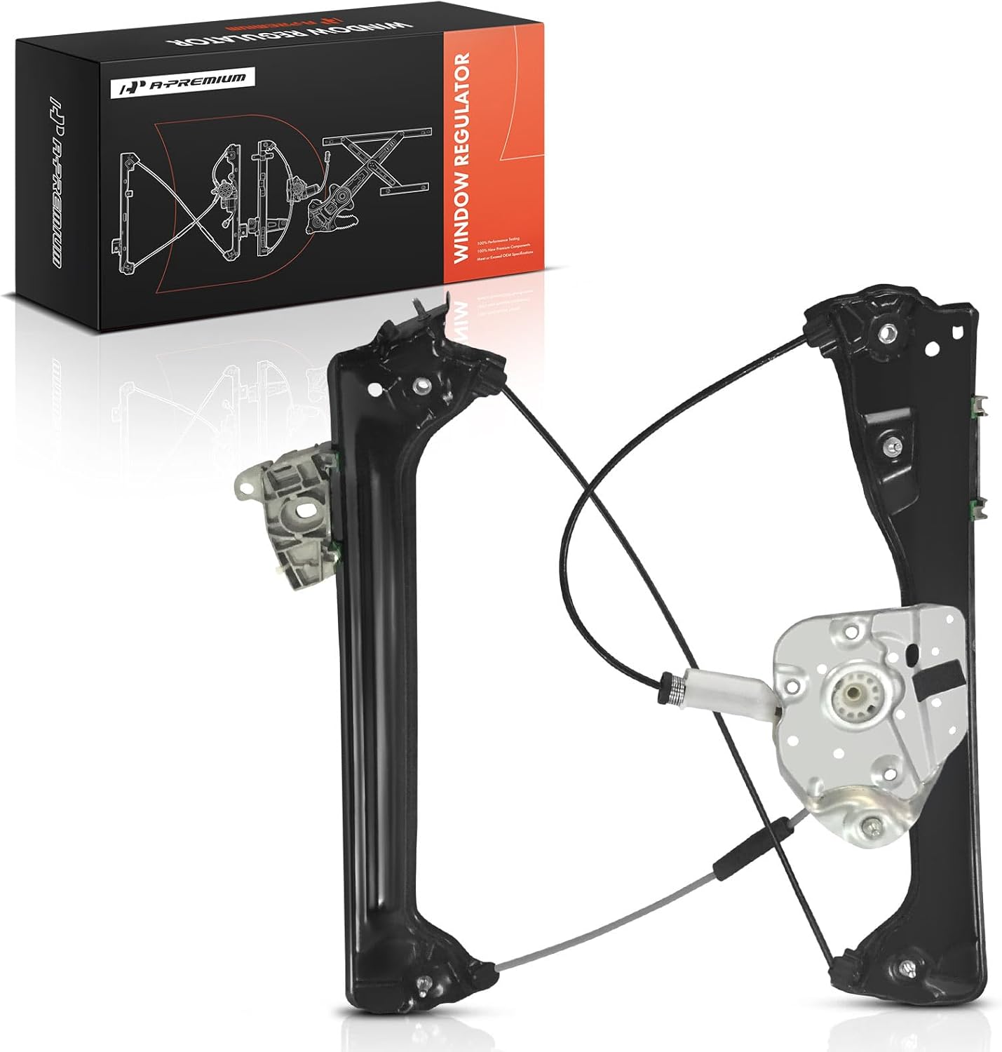 A-Premium Front Right Passenger Side Electric Power Window Regulator Without Motor Compatible with BMW Z4 2003-2008