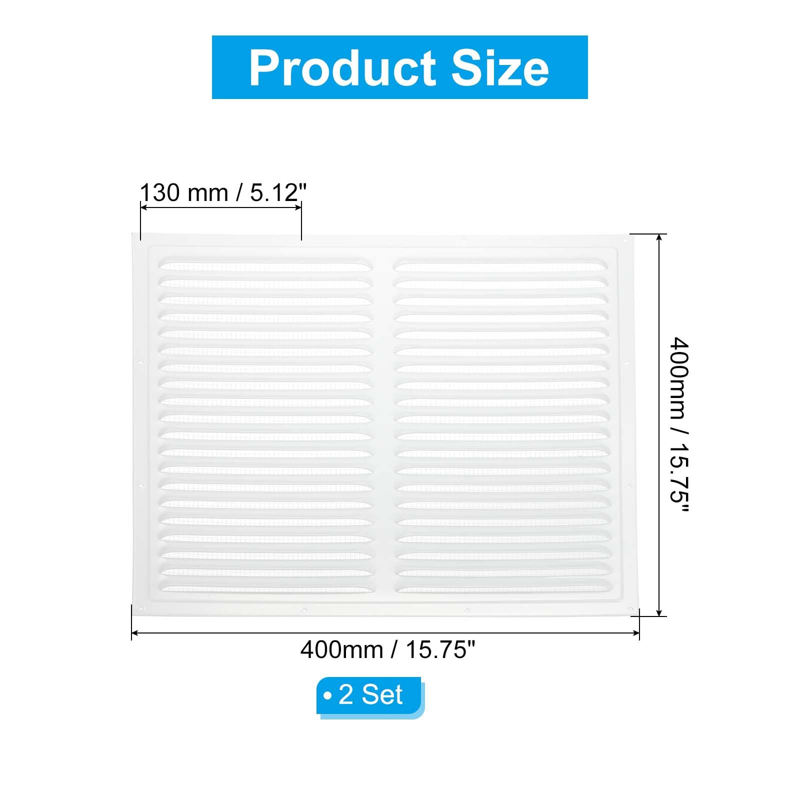 PATIKIL 16x16" Attic Vent Soffit Vent - Image 2