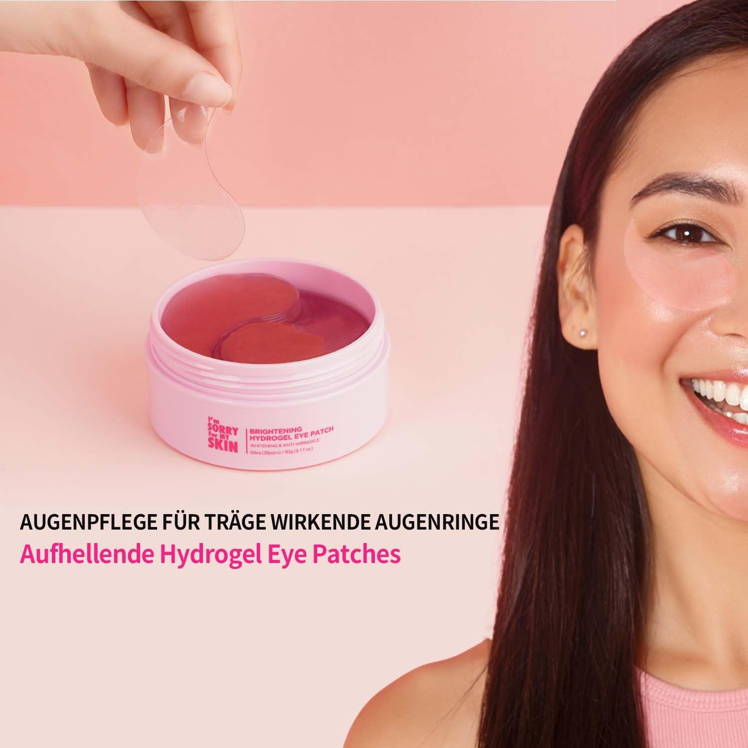 I'm Sorry For My Skin Hydrogel Eye Patch - Korean SkinCare Kollagen Augenpads gegen Augenringe mit Glow und anti falten soforteffekt - 60 Kollagen Augen pads (30 Paare) für strahlende Augenpflege