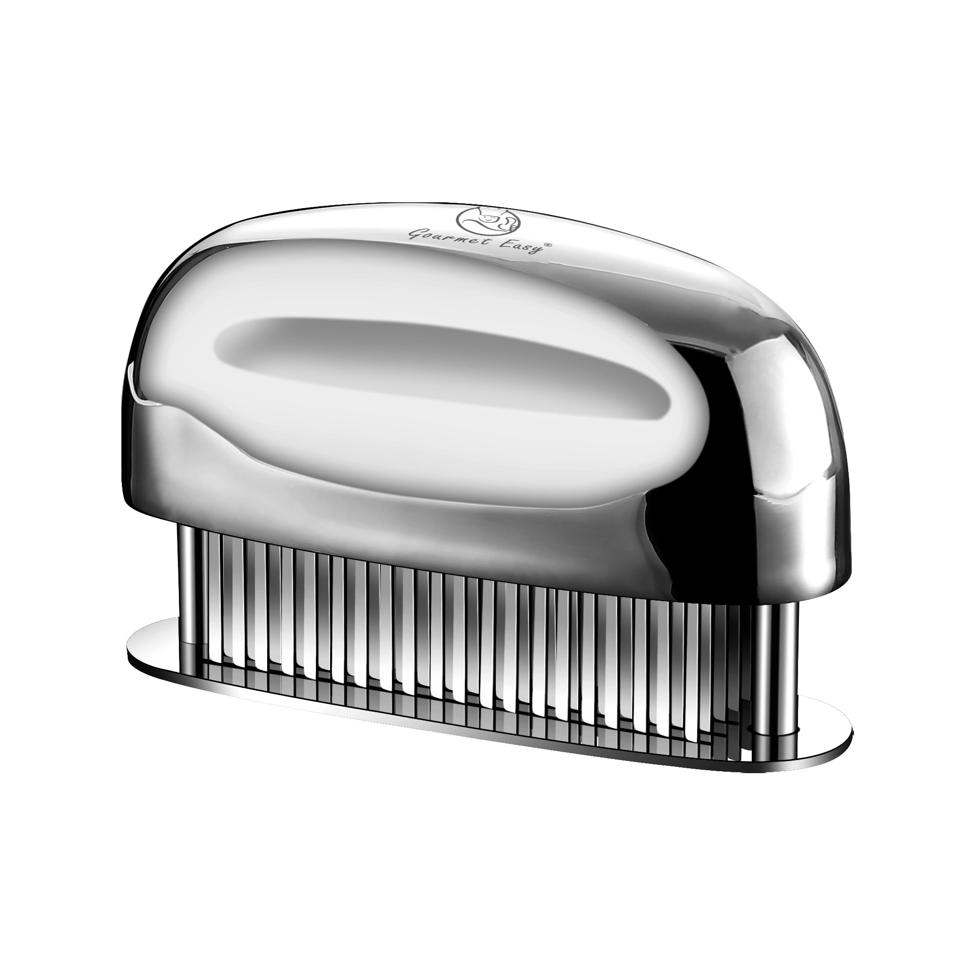 Meat Tenderizer Tool Ultra Sharp Needle Blades 100% Stainless Steel - Heavy Duty Kitchen Gadgets - Hand Held Meat Tenderizer Needle Tool - Cooking Gadgets for Tenderizing Chicken, Steak, Veal, BBQ