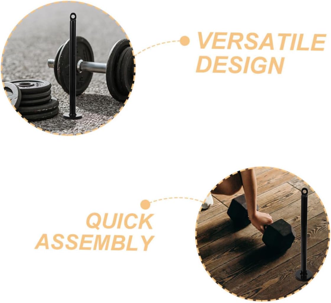 2pcs Barbell Rack Weight Plate Storage for Arm Muscle Training Durable Weight Loading Pin for Home Fitness and Strength Workouts Compatible with Standard Plates