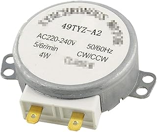 YMHAN® Diamètre de l'arbre 49TZ-A2 diamètre 7mm x 11mm AC 220V-240V 4W 4RPM Moteur Synchrone Synchrone Micro-Ondes Four 65mm x 60mm x 27mm (L * W * T)