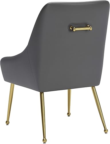Miniatura 7 de Zuo Maxine Silla de comedor gris y dorado