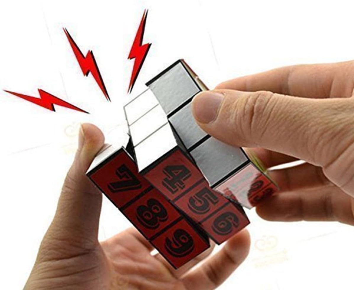 Safety Rubik's Cube Electric Shock Prank Toy Funny Novelty Shocking Joke Prank Trick Gag Toy Party April Fool's Day Gift