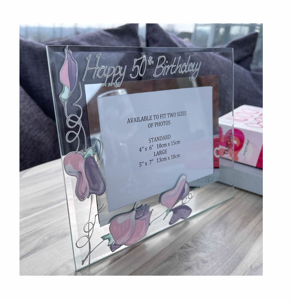 Dreamair 50Th Birthday Gift Photo Frame: Sweet Pea (Land)