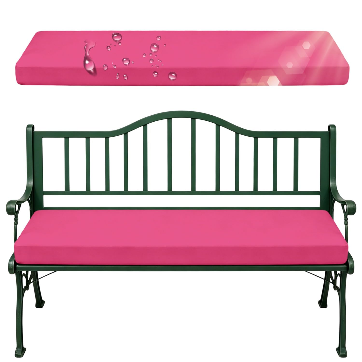 Coussin de jardin déshoussable et antidérapant avec mousse haute densité 50D
