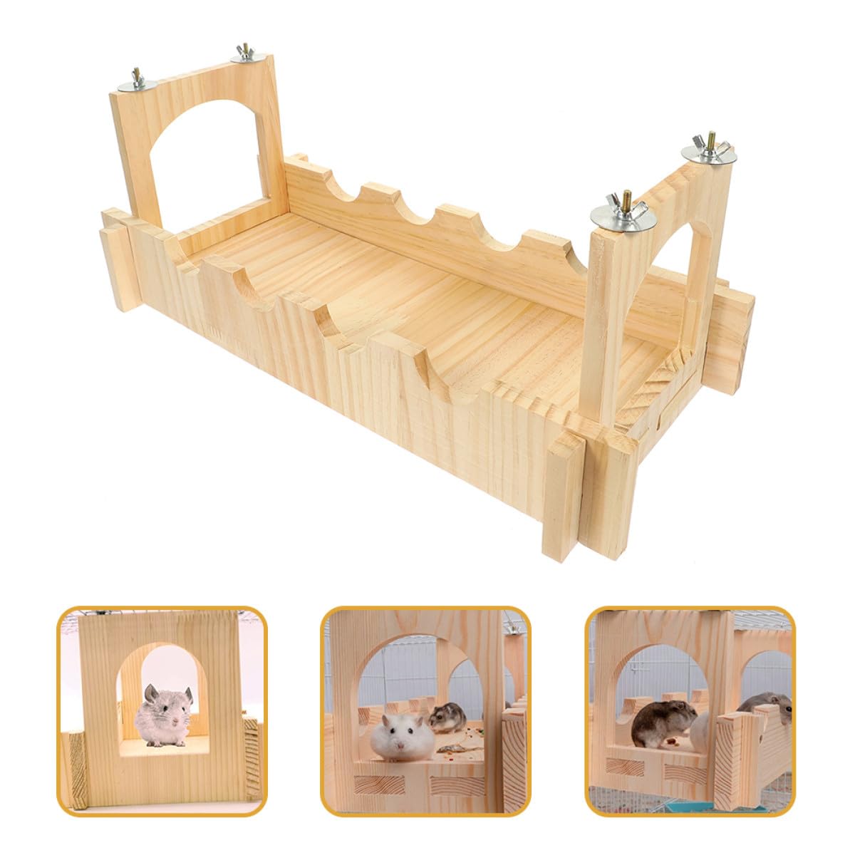 BETOOKY Hamsterkäfigbrücke für Kleintiere, Kletter und Laufübung