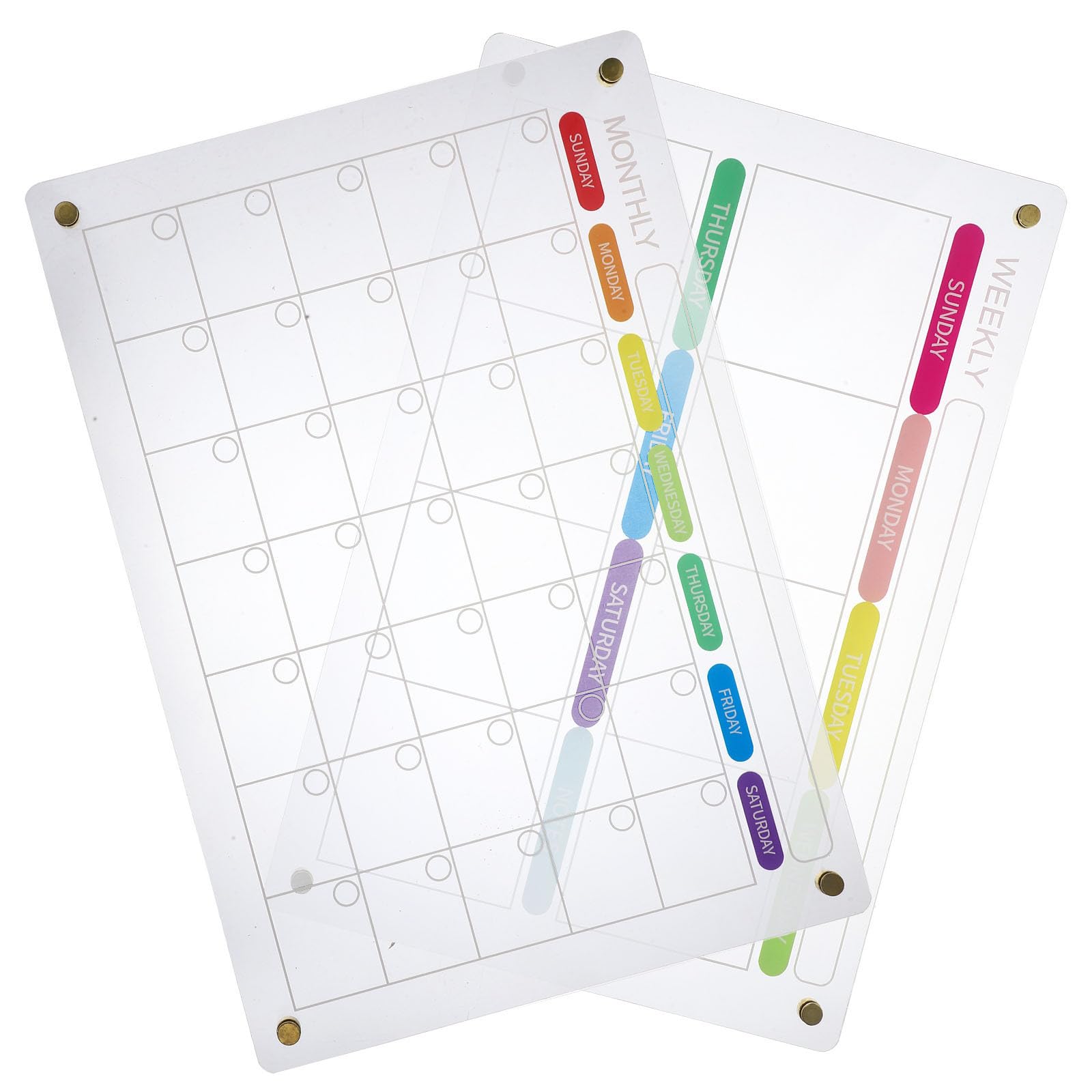 Magnetische Wochenplanertafel aus Acryl, Abwischbar für Planung