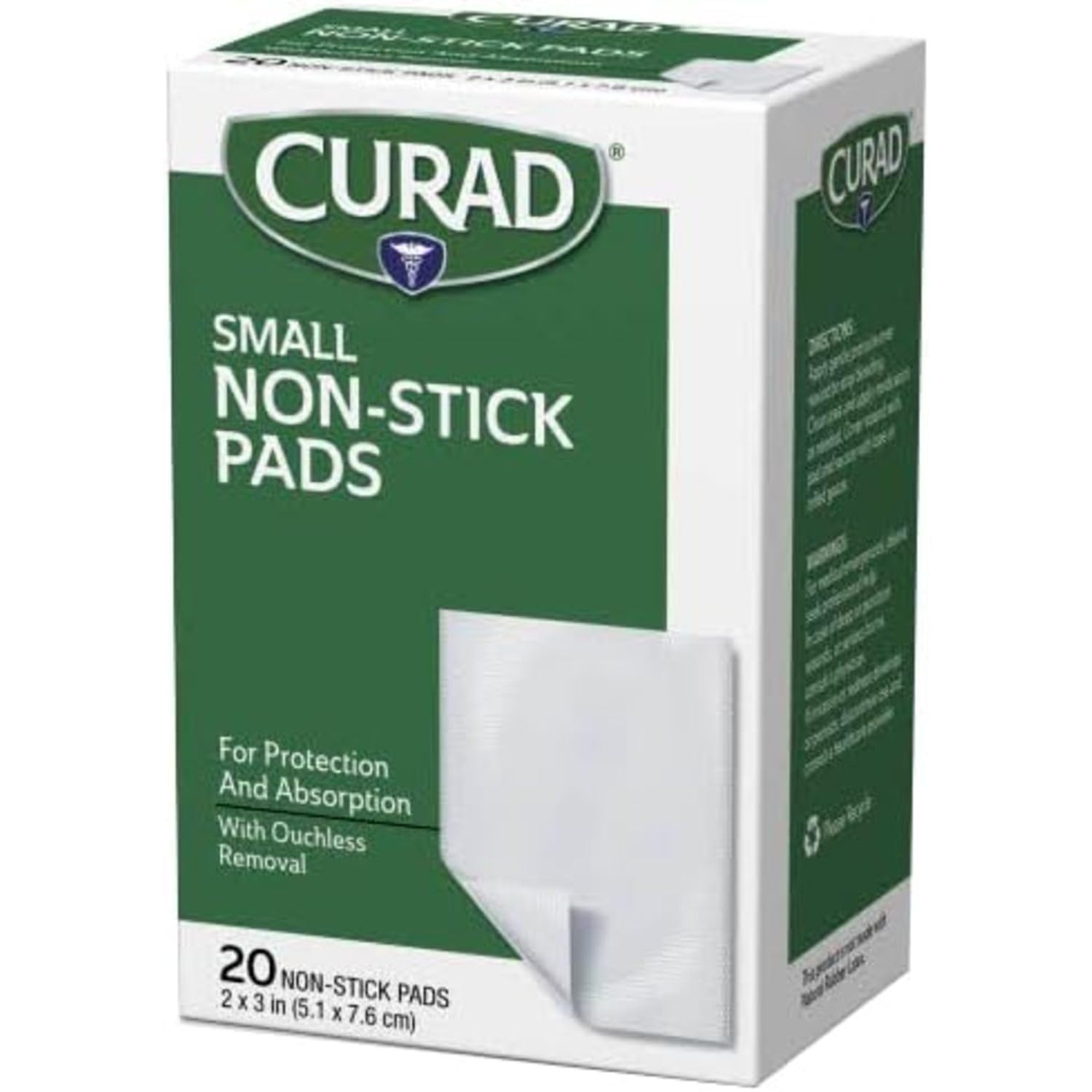 Curad Non-Stick Pads, 2 X 3 Inch(5.1 x 7.6 cm), 20 Count — Amazon image 6