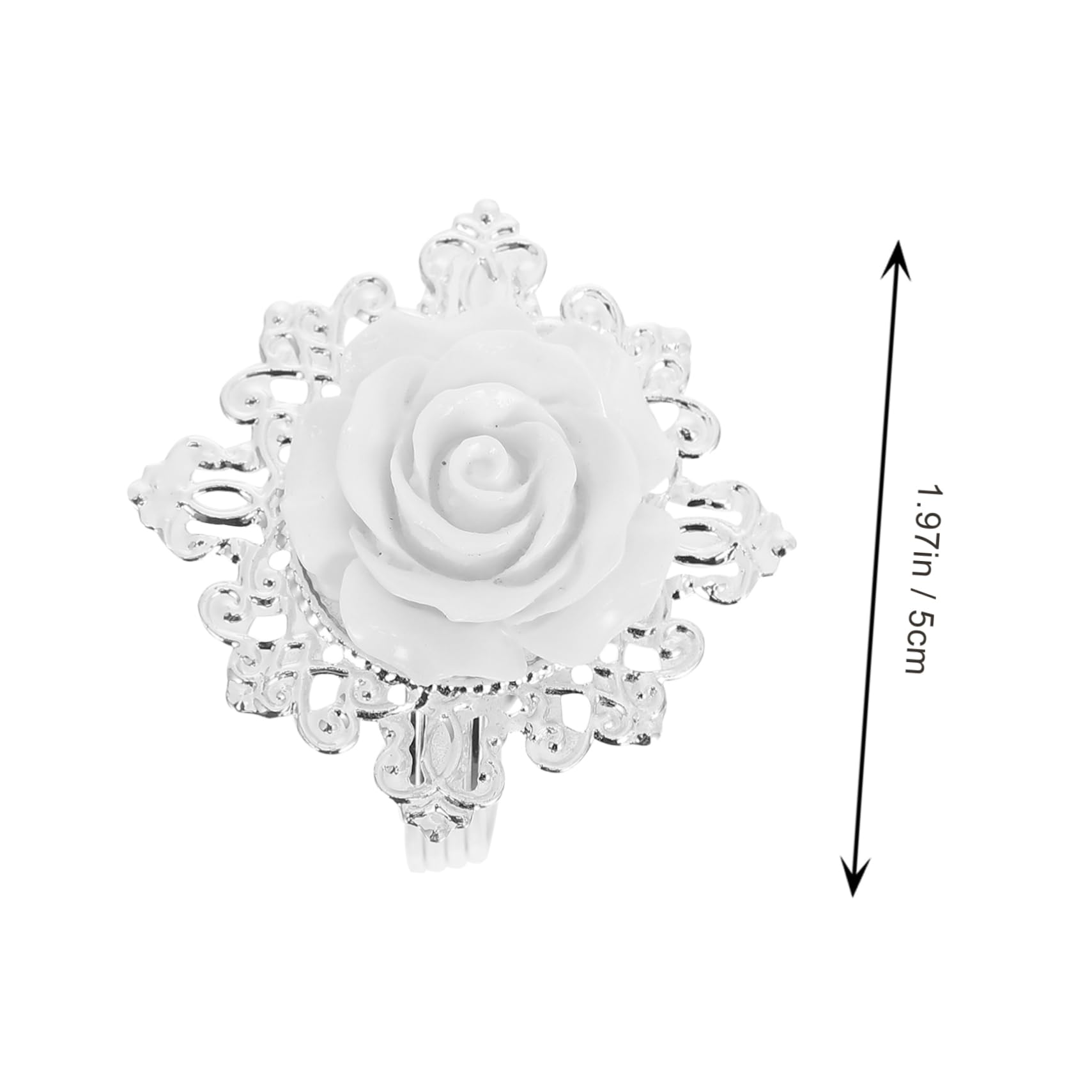 POPETPOP 24stücke Weiß Napkin Ringe Aus Zinklegierung Kreative Serviettenhalter Für Hochzeiten Feste Dinnerpartys Und Mehr