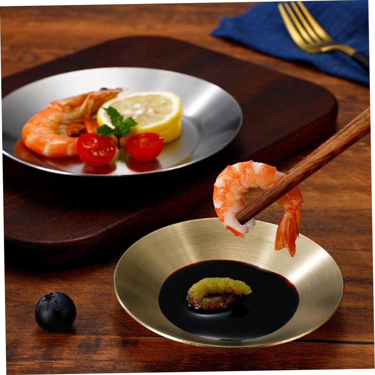 Cabilock Stainless Steel Spice Dishes 2pcs Sauce Tray Tray Versatile for Appetizers Side Dishes