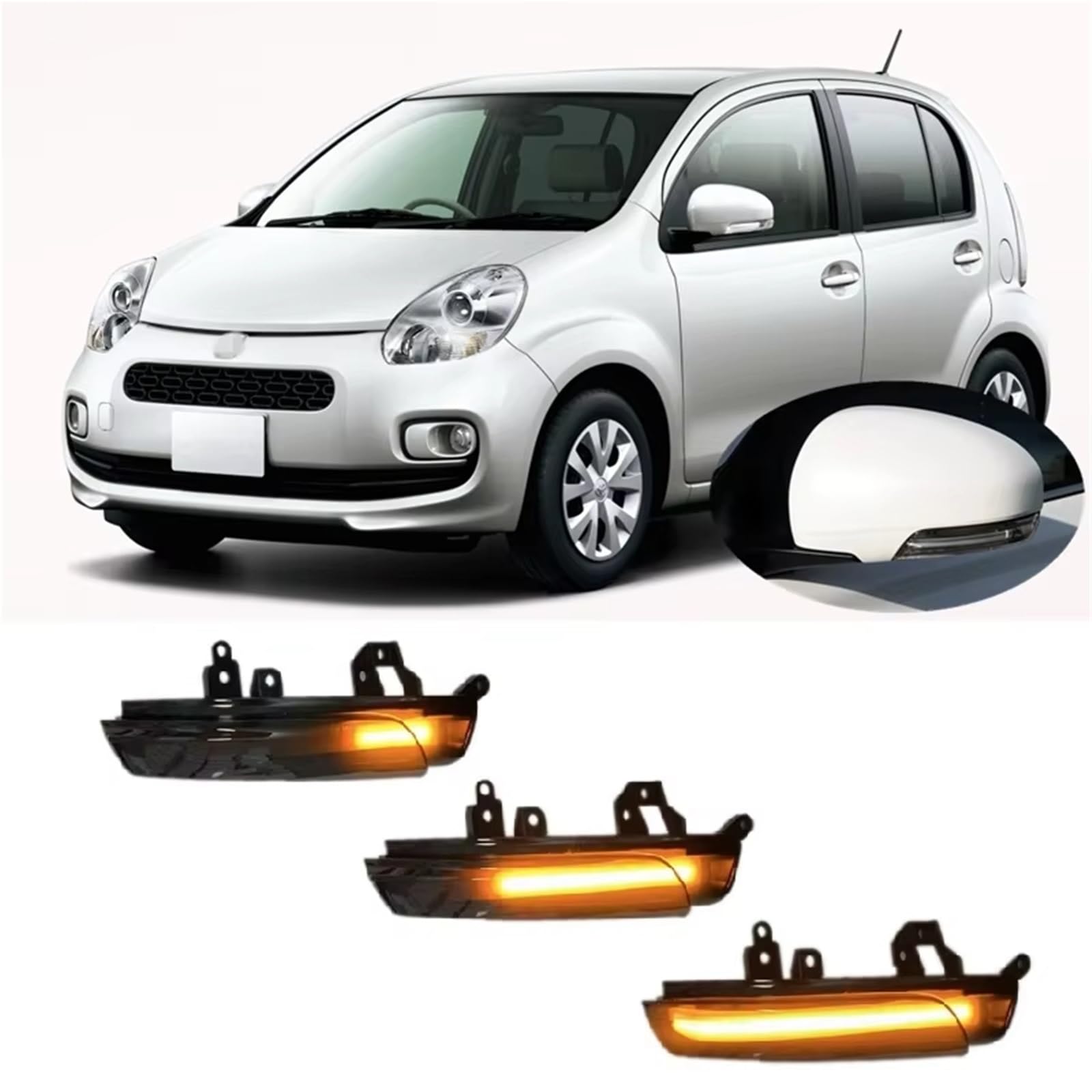 Indicatori Retrovisori Per Toyota Per Passo Per KGC30 | 2010-2016 Indicatore Lampeggiante A LED Dinamico Indicatore Direzione Specchietto Retrovisore Laterale