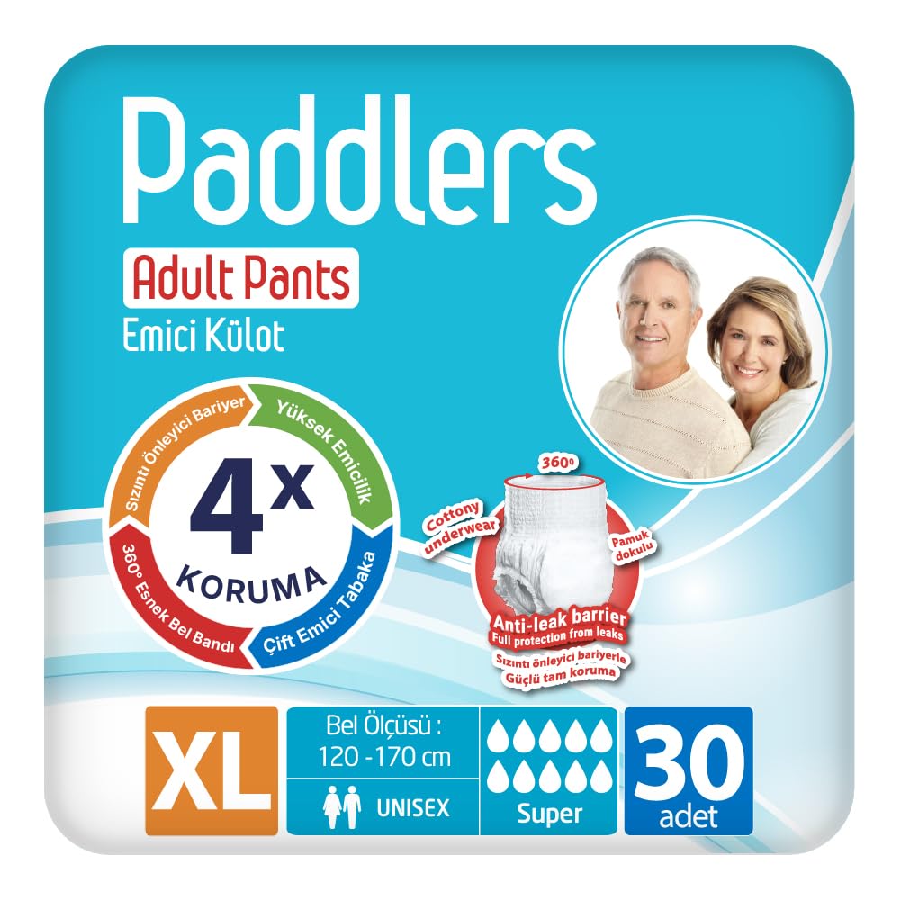 Paddlers Yetişkin Hasta Emici Külot Bez X-Large 30 Adet