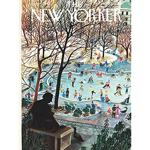 New York Puzzle Company - New Yorker Skating in The Park - 750 Piece Jigsaw Puzzle for Family Game Nights by Ilonka Karasz Cover
