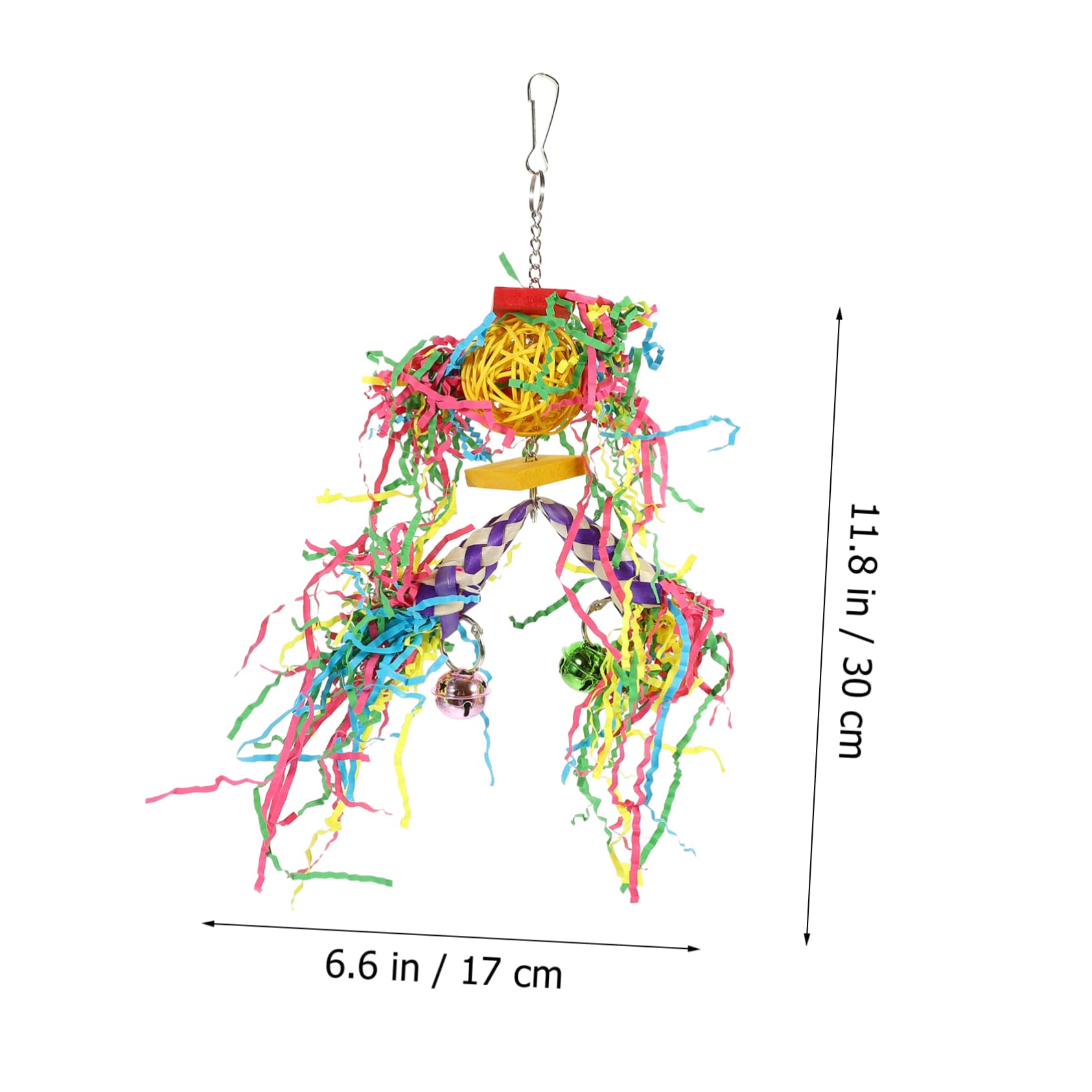 POPETPOP 2ensembles Jouets à Mâcher pour Perroquets Accessoires Suspendus pour Cage à Oiseaux Stimule Activité Physique Oiseaux