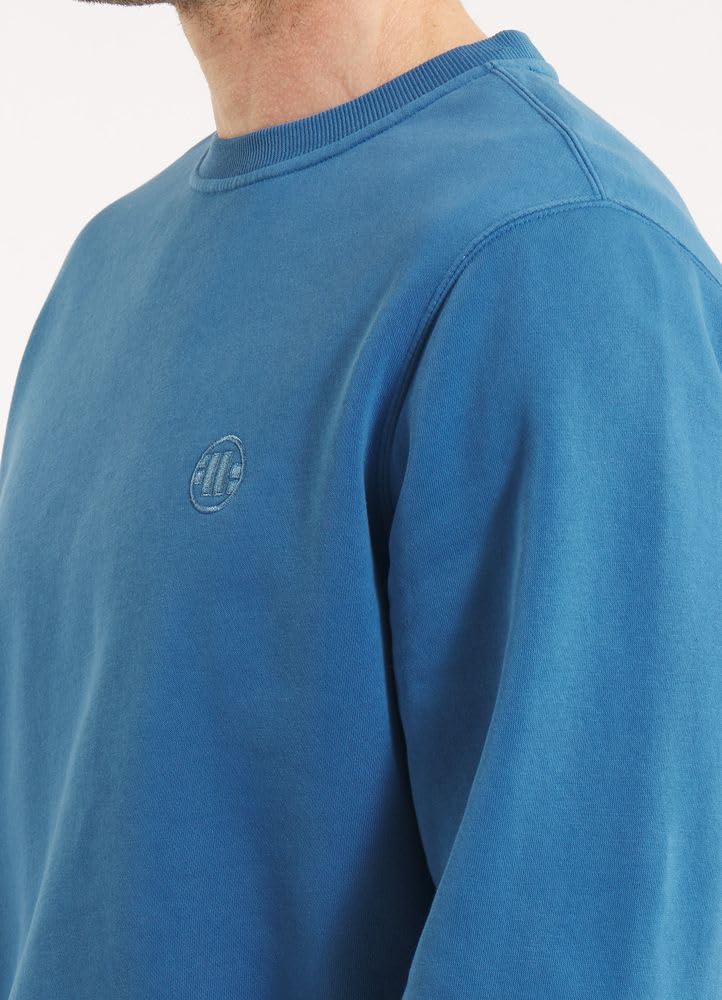 PITBULL Męska bluza basic męska wygodny sweter luźny sportowy krój Washed Lancaster II czas wolny Crewncek sportowa bluza