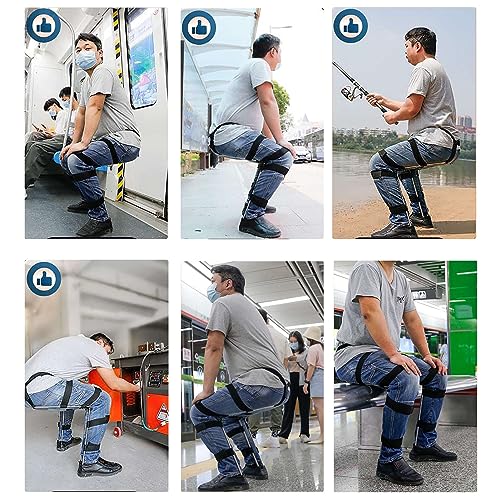 Exosquelette de chaise invisible portable pour tabouret de camping