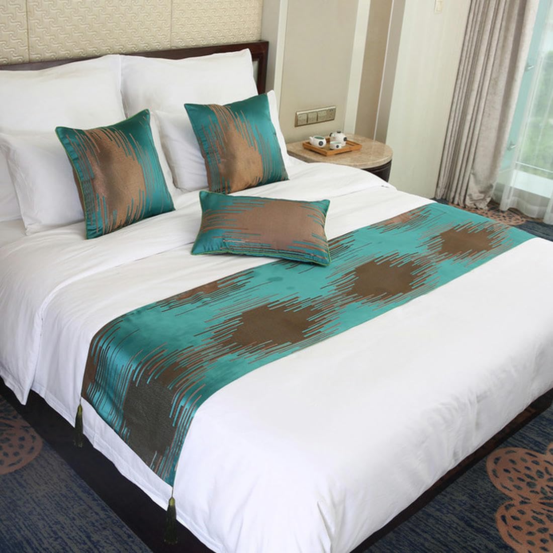 Nordic Jacquard Bettläufer Home Decor Schlafzimmer Bettläufer