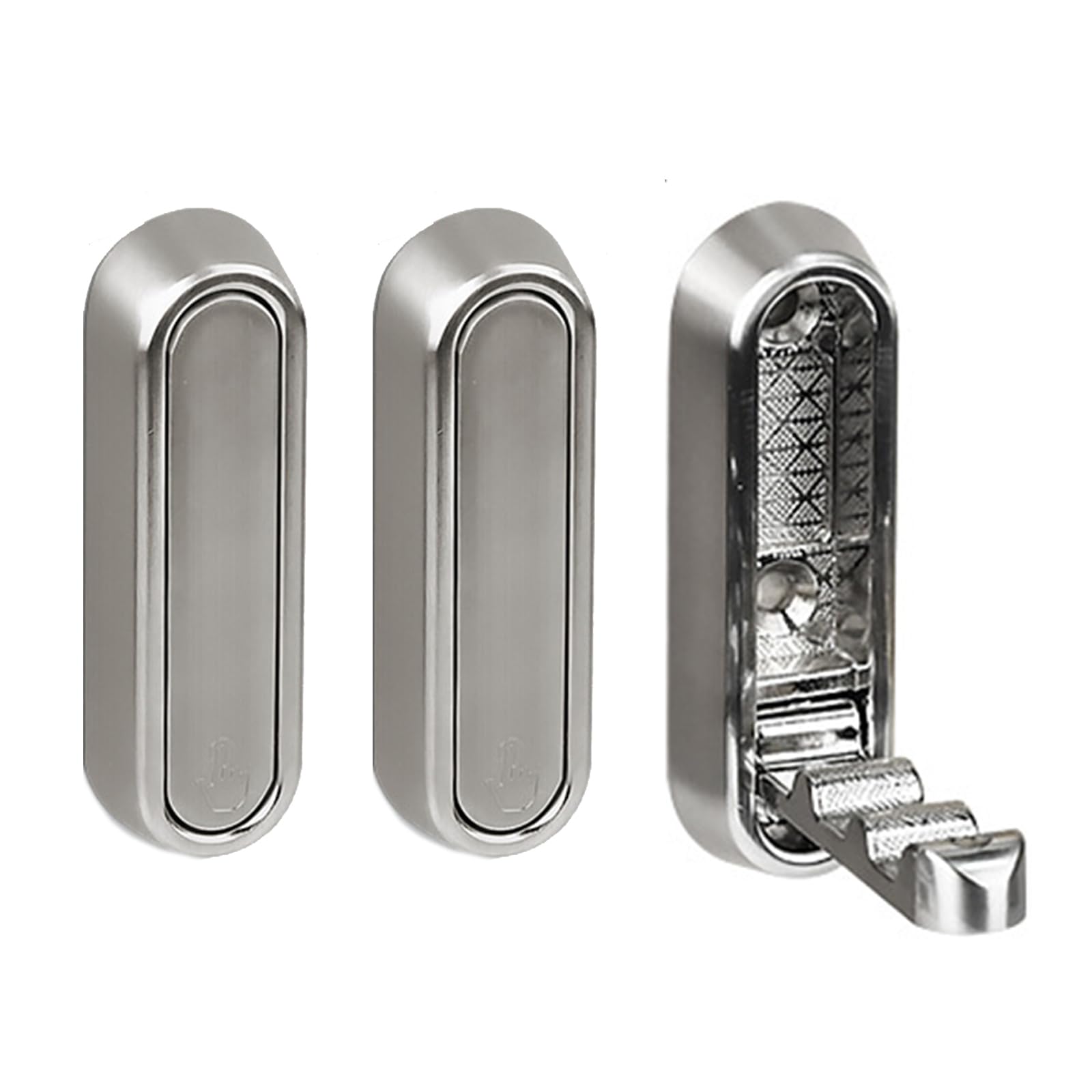 Woedpez H 3 Piece Retractable Shower Ooks Rustproof Metal Wall Angers Modern Bathroom Ook Set For Small Space Optimization Foldable Ooks Wall Mounted Space Saving Metal Organizers Wit Not Slip Designs
