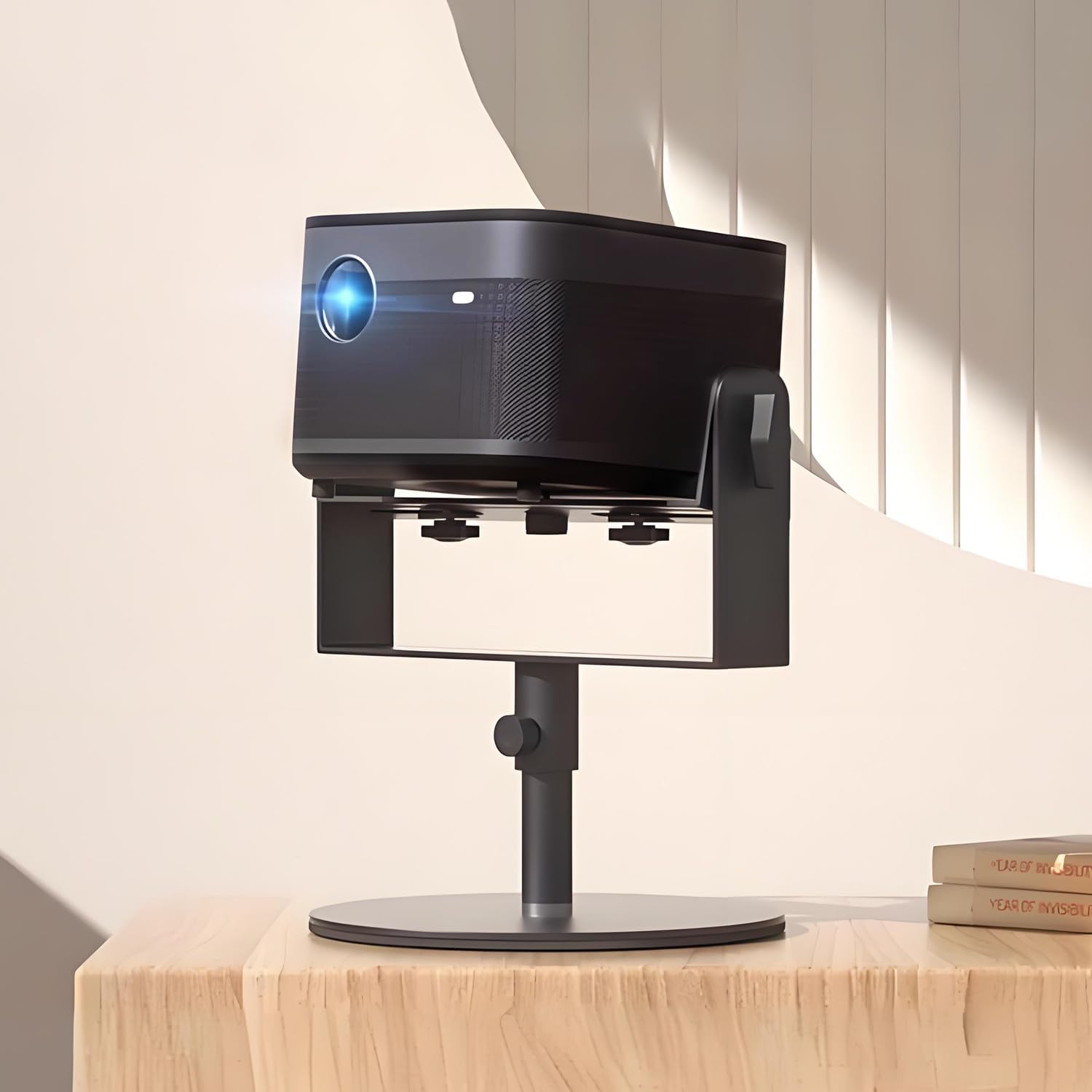 Adjustable Projector Stand, Multi-Angle Desktop Projector Mount Suit for Nebula, XGIMI, EAZZE, TMY, HAPPRUN, Yaber, Epson&Most Projectors, Metal Projectors Holder Max Load-bearing Up to 10KG