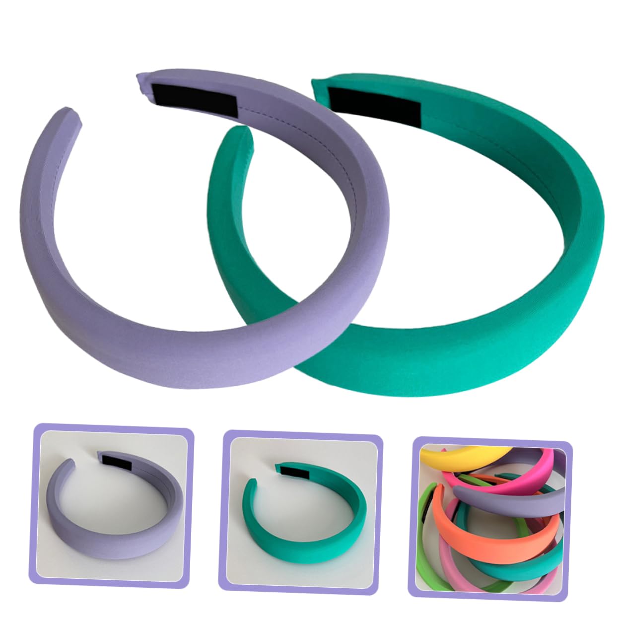 DOITOOL 6piezas Diadema De Tela Ancha y Acolchada Para Mujeres y Pastel Verde Accesorio De Moda y Cómodo Para y Ocasiones Especiales