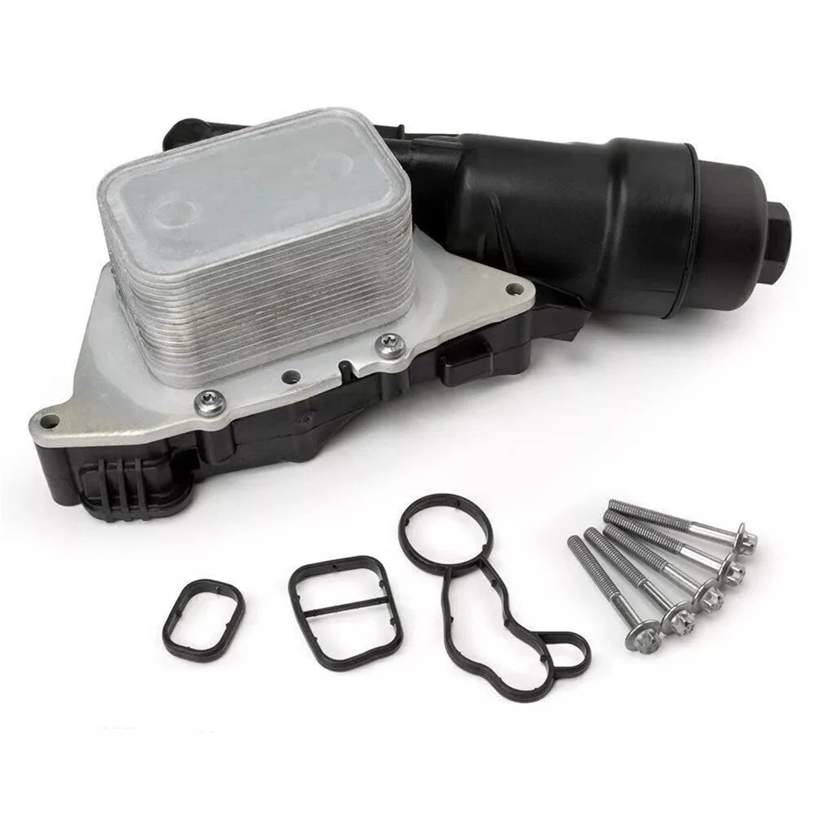 Radiatore Olio Motore Compatibile con BMW 2015-2020 F38 F48 I12 I15 I8 X1 X2 Alloggiamento Filtro radiatore Olio Motore in Alluminio 11428585235