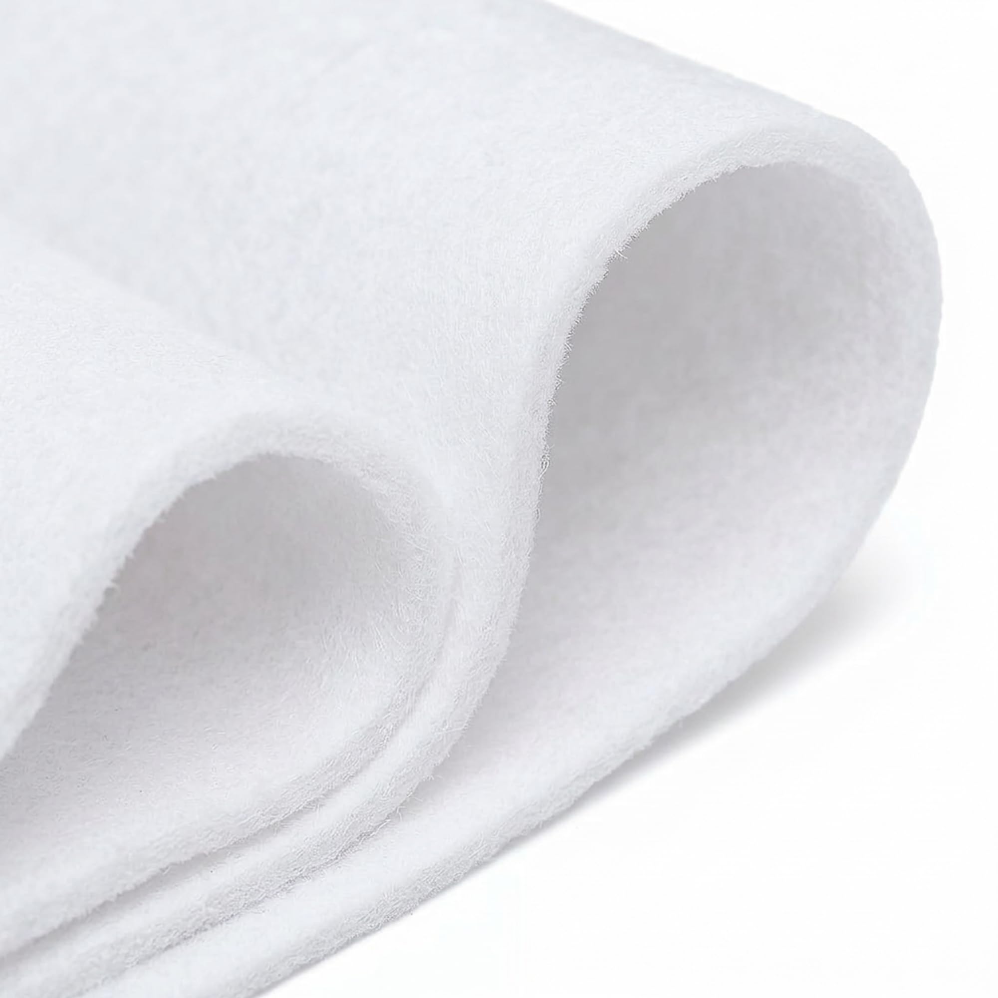 FabricLA White Acrylic Felt Fabric - 3.2mm Thick, 60" Wide - Soft, Non-Stiff Craft Felt by The Yard - Ideal for Sewing, DIY Projects, Crafts & Padding - 2 Yard
