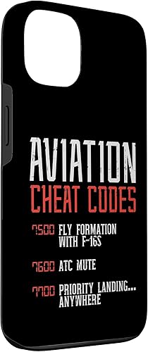 Miniatura 3 de Funda de regalo ATC con códigos de trucos de aviación para iPhone 13