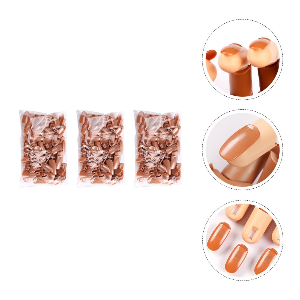 900pezzi Manicure Training Fake Nails Nail Art Practice Tips for Beginners and Professionals Lightweight for Art