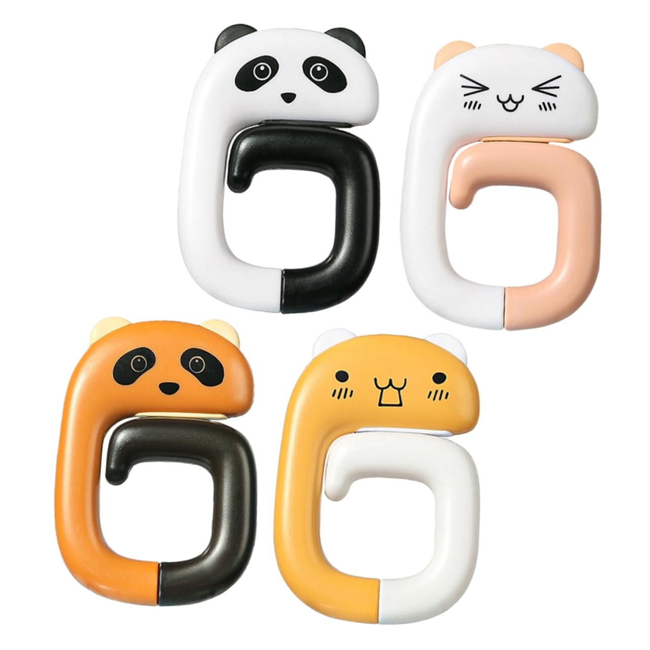 Amosfun Taschenaufhänger Mit Panda-Design - 4 Stück Handtaschenhaken Für Tisch & Bar