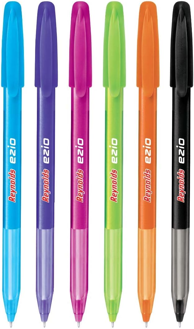 Reynolds Ezio Pen Pack of 200 - Black Ball Pens - 0.7mm