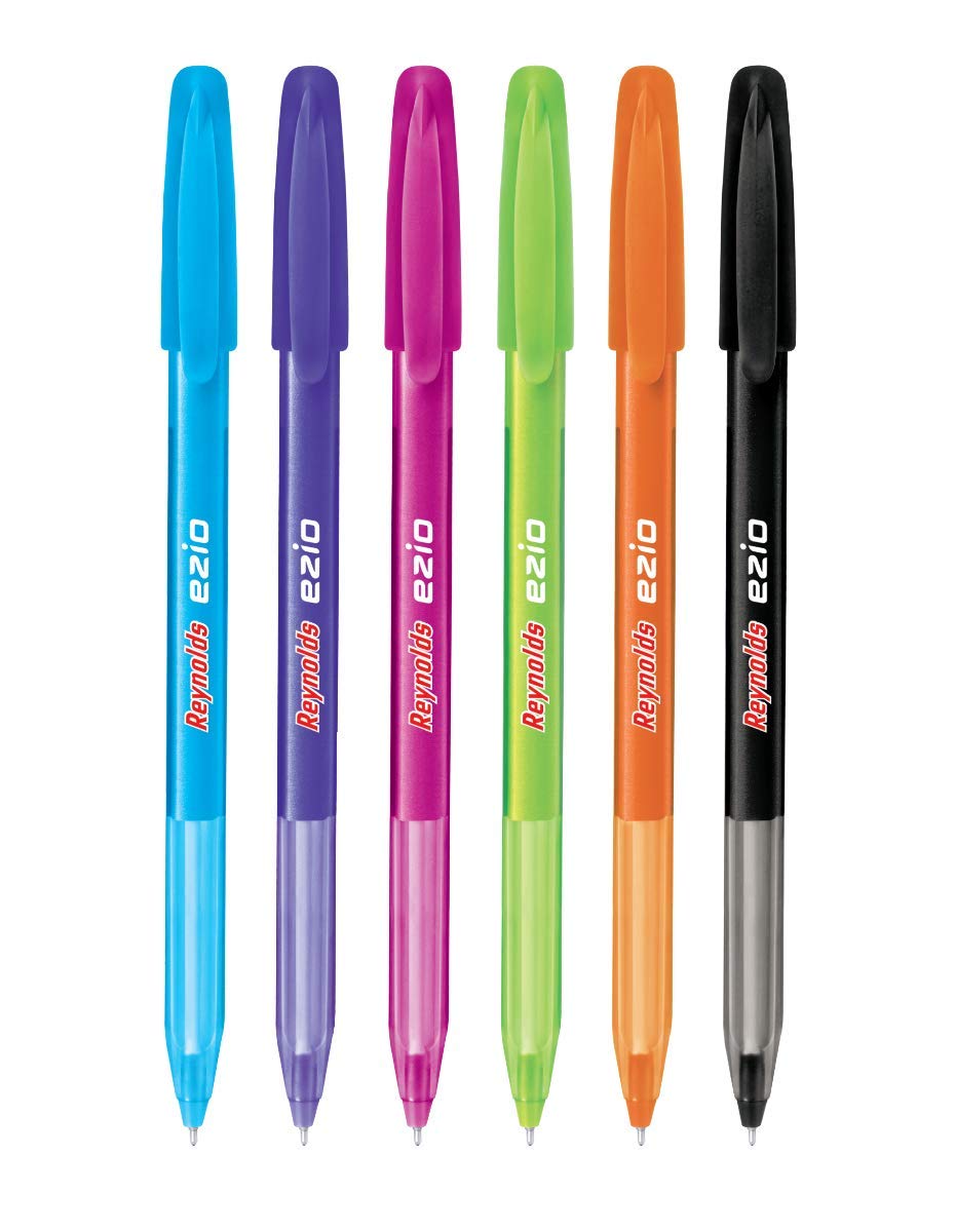 Reynolds Ezio Pen Pack of 200 - Black Ball Pens - 0.7mm