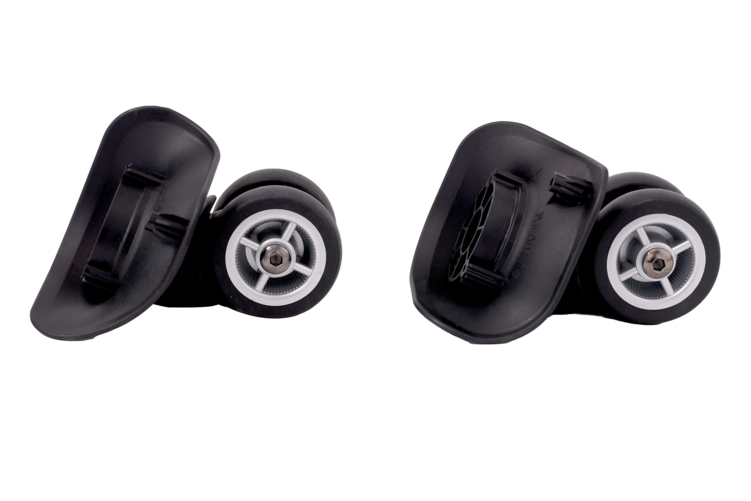 Paio Girevole Rotelle Ruota di Ricambio Wheel per Bagagli Trolley Viaggio Sostituzione Valigia Universali OD 49mm
