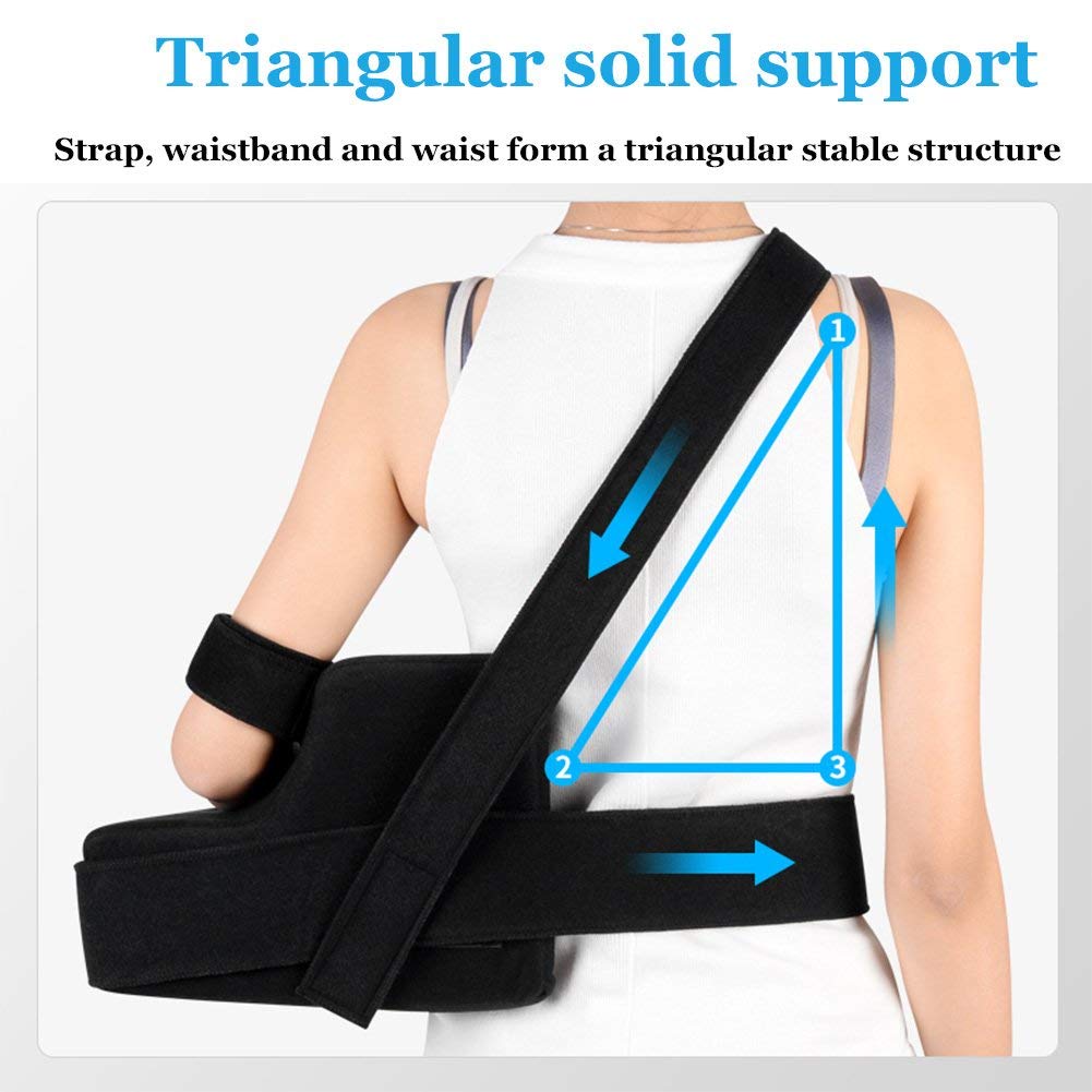 Inmovilizador de Hombro y Brazo Ajustable para rehabilitación por dislocación de la articulación del Hombro y el Brazo fracturado.Left